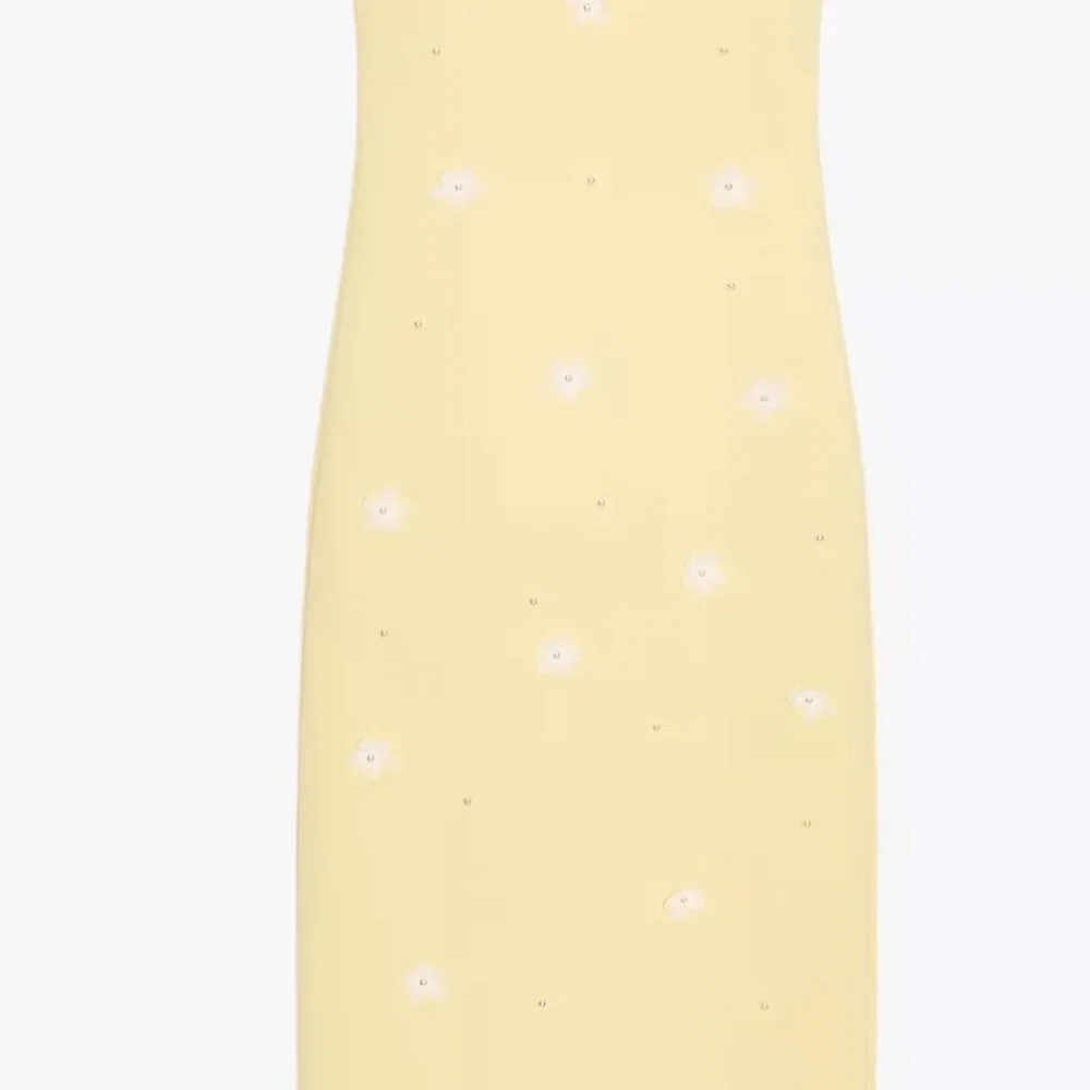 Zara midi dress, Zara floral dress, yellow midi dress, minimalist - Picture 4 of 6